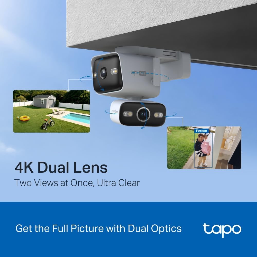 C575D 4K 3MP Dual-Camera Pan/Tilt Outdoor Security Camera CCTV Camera 4K Dual Lens