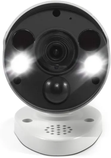 Home Security Camera, POE Cat5e NVR 4K HD Video, Indoor or Outdoor Wired Surveillance CCTV, Color Night Vision, Heat Motion Detection, LED Lights, Metal Housing, Face Recognition, 2-Way Talk Bullet Security Camera w/ Spotlight 1 Count (Pack of 1)