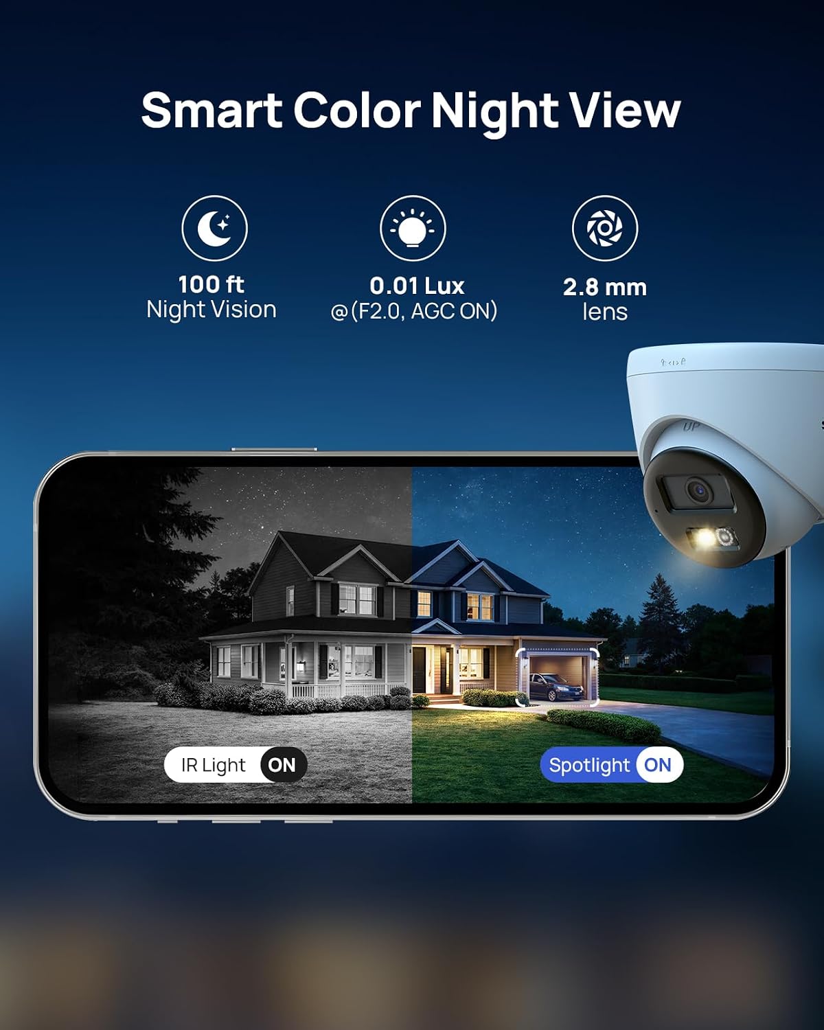 PoE CCTV System Outdoor, 4K 8CH NVR with 2TB HDD 8 Cameras Set