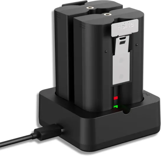 2-Pack Replacement Battery for Ring Doorbell - 7200mAh Rechargeable Camera Batteries with Charger Station for Ring Video Doorbell 2/3/3 Plus/4, Spotlight Cam, Stick Up Cam