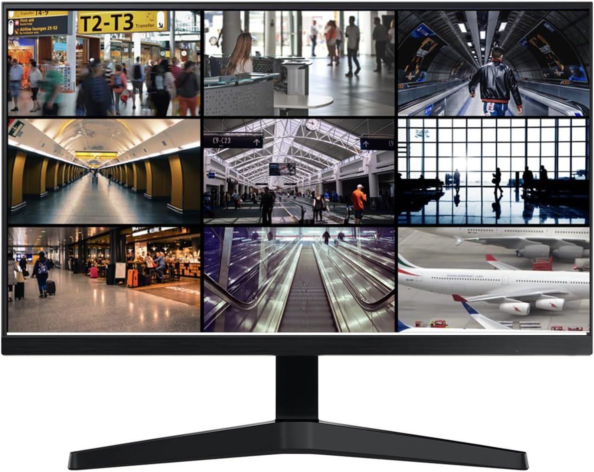 Security Camera Monitor Screen, 22 Inch 1080P Thin LED PC Monitor with HDMI VGA Built in Speaker Compatible with CCTV Security DVR NVR