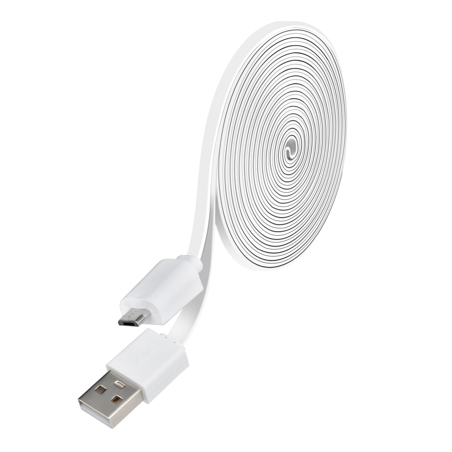 10ft Power Charge Cable Compatible with Indoor Cam(2nd Gen), NOT for 1st Generation, White, 1 Pack White 10ft(1)