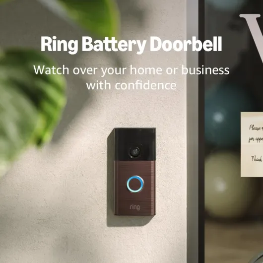 Battery Doorbell - Home or business security with Head-to-Toe Video, Live View with Two-Way Talk, and Motion Detection & Alerts (newest model), Venetian Bronze Venetian Bronze 1 Doorbell