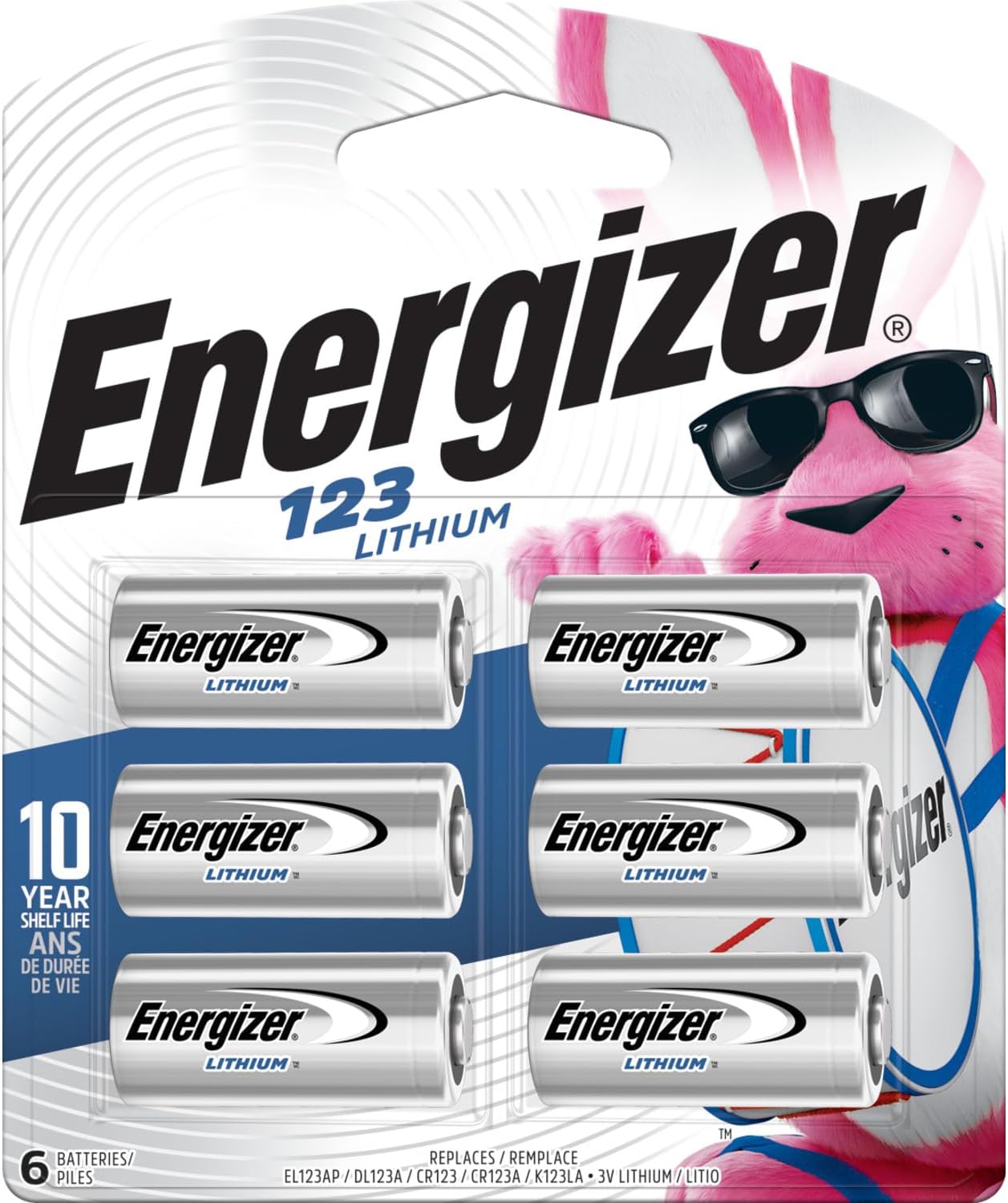 123 Lithium Batteries (6 Pack), 3V Photo Batteries 6 Count (Pack of 1)