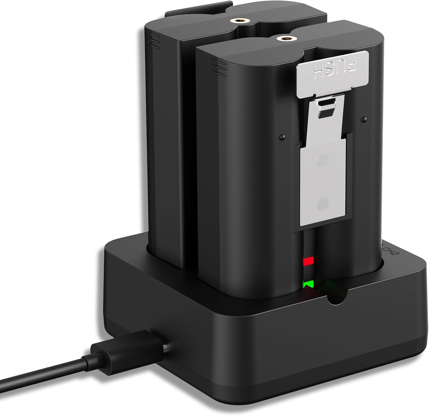 2-Pack Replacement Battery for Ring Doorbell - 7200mAh Rechargeable Camera Batteries with Charger Station for Ring Video Doorbell 2/3/3 Plus/4, Spotlight Cam, Stick Up Cam 2PACK