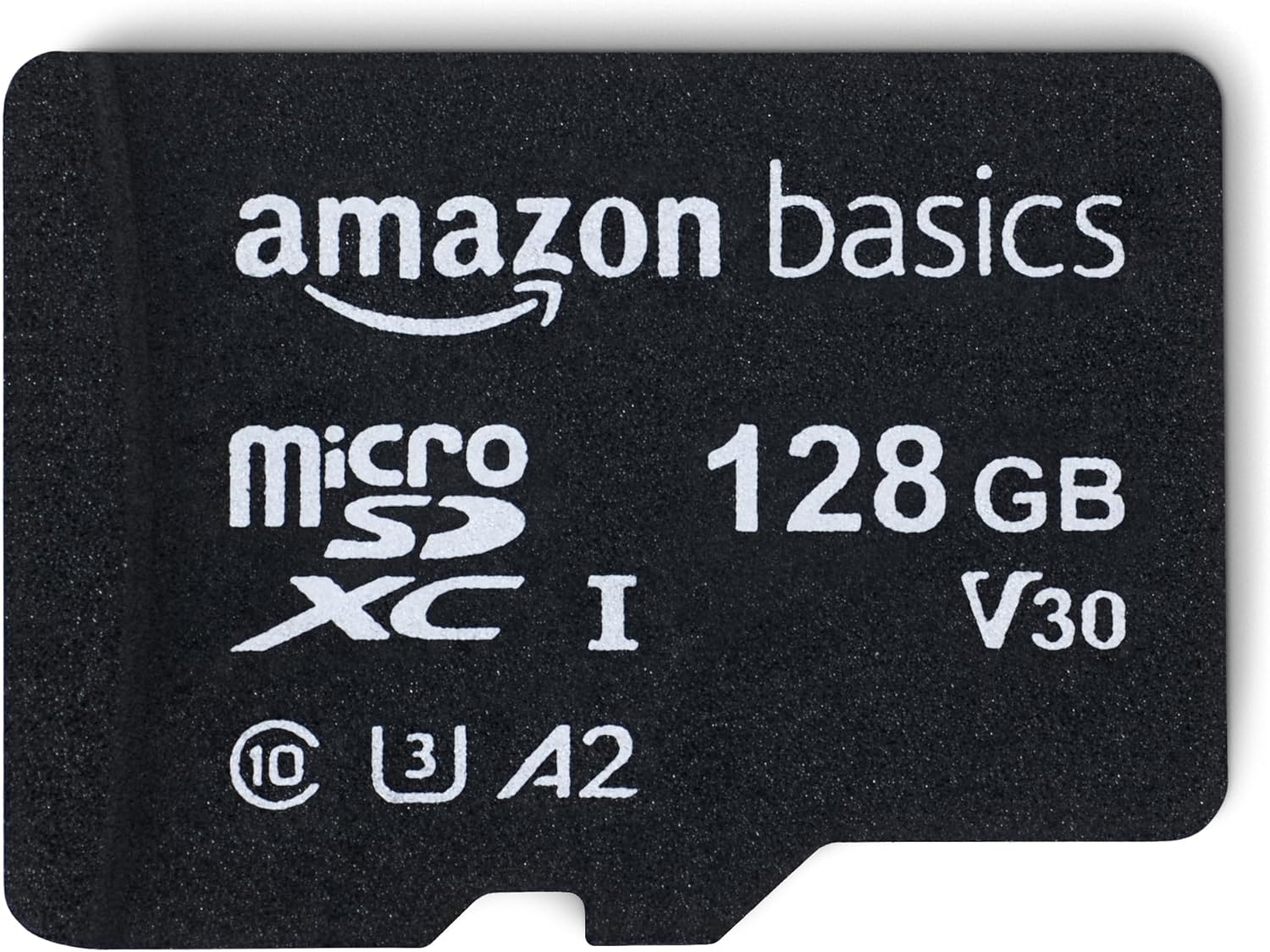 Micro SDXC Memory Card with Full Size Adapter, A2, U3, Read Speed up to 100 MB/s, 128 GB, Black 128GB