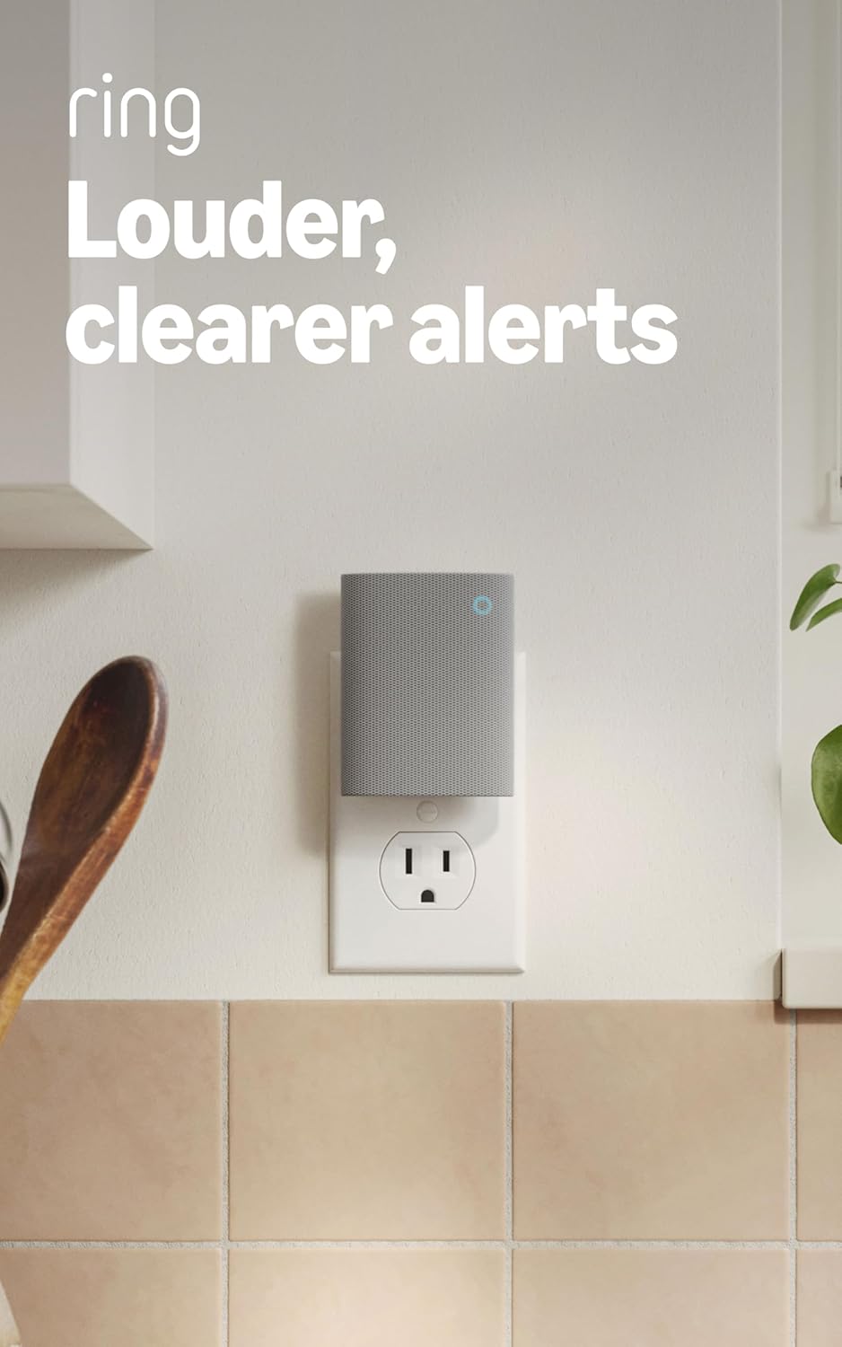 Chime (Newest Model) — Enhanced audio for real-time alerts you can hear from anywhere, easy plug-in setup, simple wifi & Bluetooth connectivity, sleek design, White