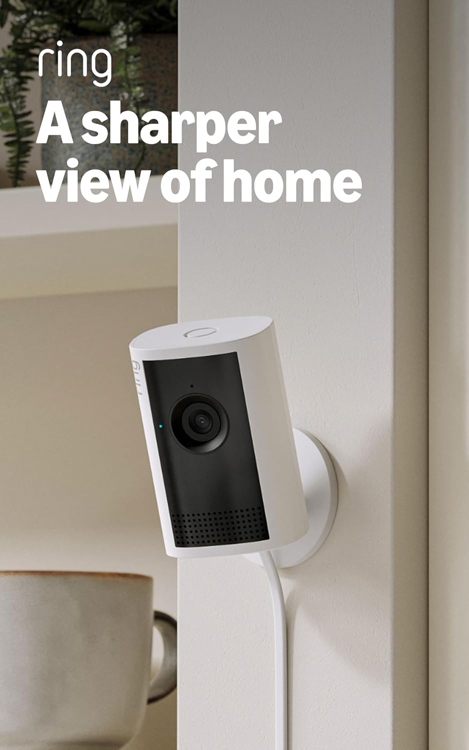 Indoor Cam Plus (newest model), Home or business security, Retinal 2K for crisp, true-to-life video quality, 4x Enhanced Zoom, Low-Light Sight, White White 1 Camera