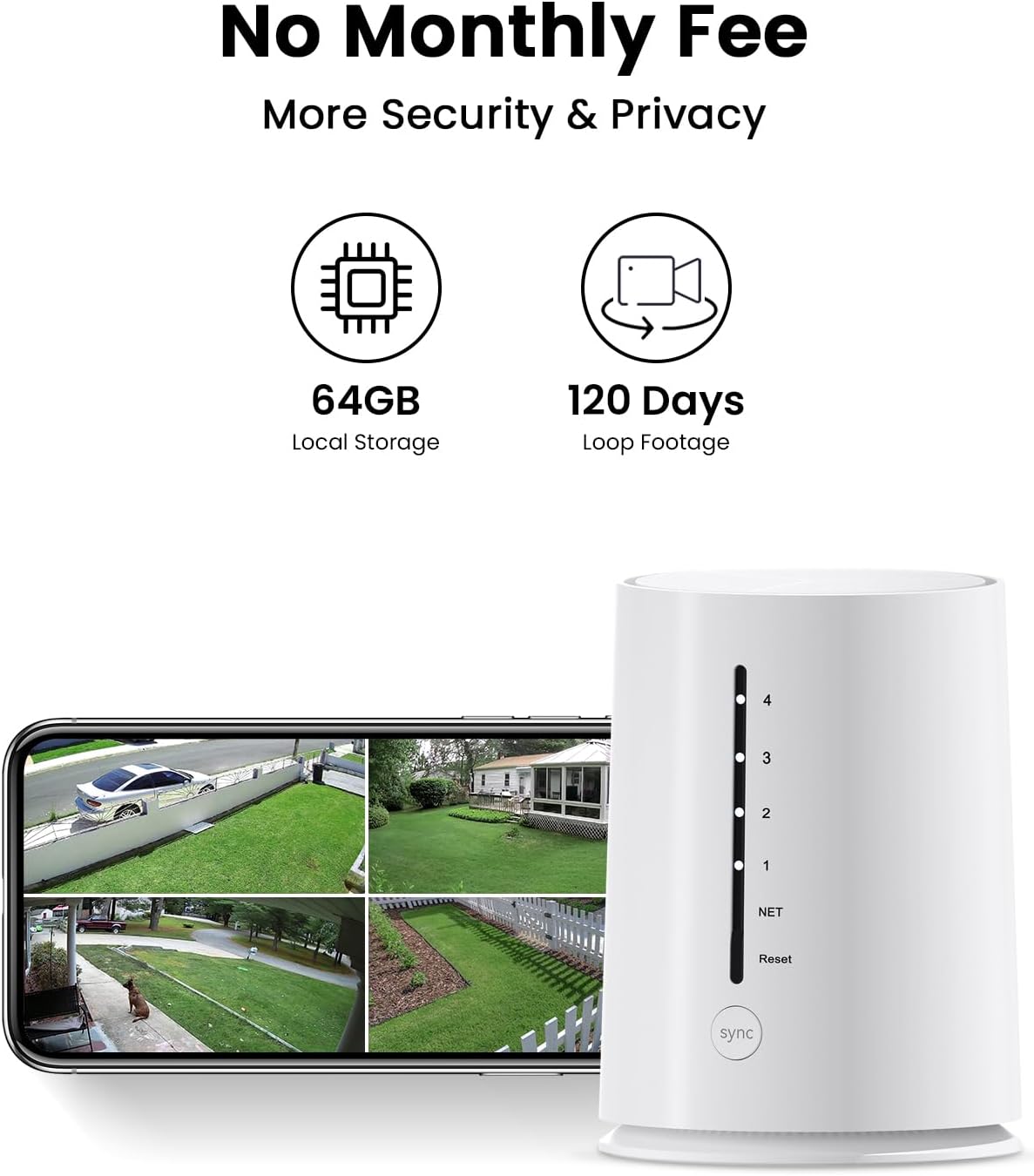Solar Security Camera Outdoor Wireless, 4MP CCTV Cameras Outdoor System 4-Pack, 360° Pan&Tilt Home Security Camera, Colour Night Vision, Detection Tracking, IP66 Waterproof, WiFi 6 Base, Q4-Kit Q4-4Cam