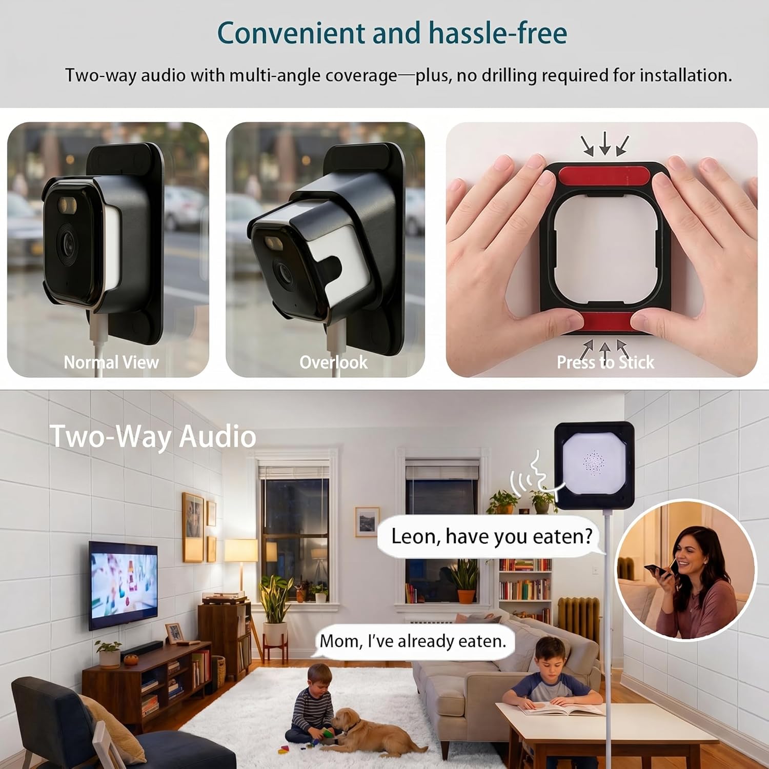 3MP 2K Dual-Band WiFi Window Camera for Home Security,Indoor Stick-On Glass Surveillance Monitor Looking Outside, 5GHz&2.4GHz Smart System with Color Night Vision,AI Motion Detection,24/7 SD Recording