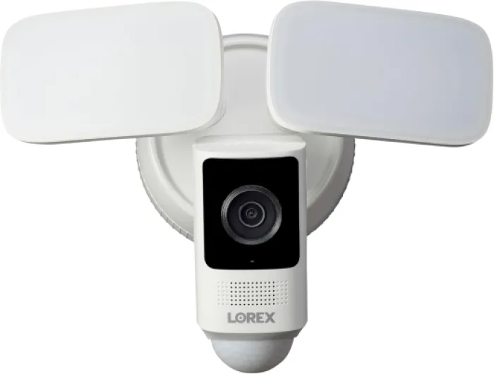 2K WiFi Floodlight Camera - Included 32GB MircoSD - Colour & IR Night Vision - Smart Motion Detection (Person/Vehicle/Animal) - 2-Way Talk - White
